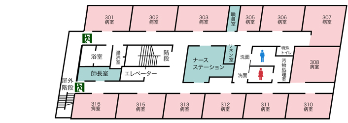 フロアマップ3階